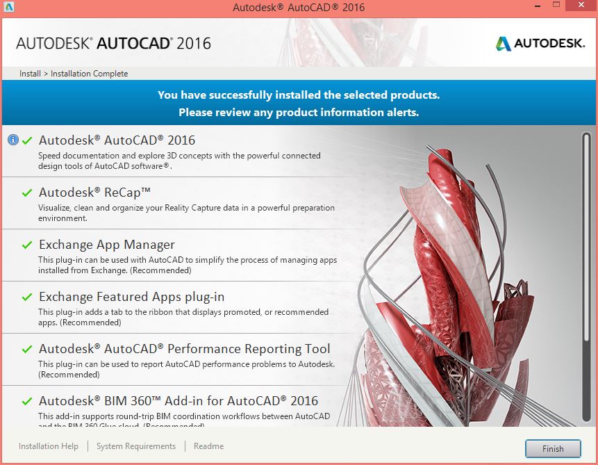Autodesk AutoCAD 2016 SP1 64bit Keygen Serial Key