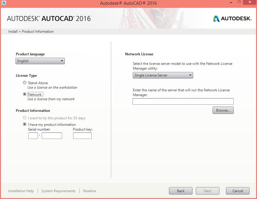 autocad serial number and product key 2016