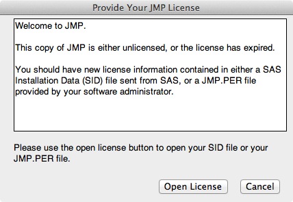 sas jmp 11 serial number