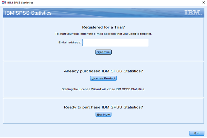 ibm spss statistics trial